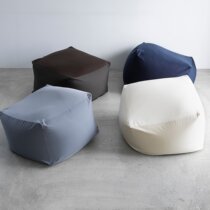 Japanese unprinted bean bag sofa cover lazy sofa jacket spare creative leisure lazy bone blue sofa cover