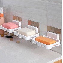 Soap box-free suction cup wall-mounted soap box drain toilet soap holder soap holder