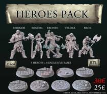 Joaquin hero five-person group eight platform war chess board game 3D printing model stl hand-made high-precision material file