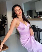 MSK Thai brand 21 Summer (Helen) sexy stunner Babe Bi satin skirt