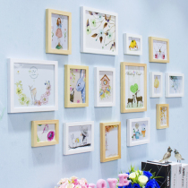 Simple modern photo wall decoration living room bedroom solid wood photo frame hanging wall combination creative restaurant children Photo Wall