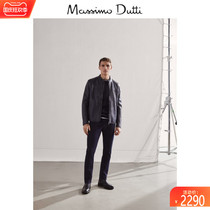 Massimo Dutti Mens Mall Same Navy Blue Napa Soft Leather Mens Jacket Jacket Jacket Jacket Jacket 03334204400
