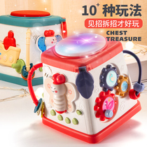 Childrens multi-functional early education puzzle Enlightenment hand clap drum beat drum baby baby 0-1 year old boy girl Music 2