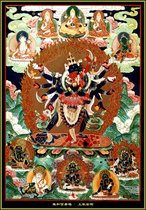 Customized Shengle King Kong portrait photo paper plastic seal on Le King Kong Buddha painting Thangka Tantra protector