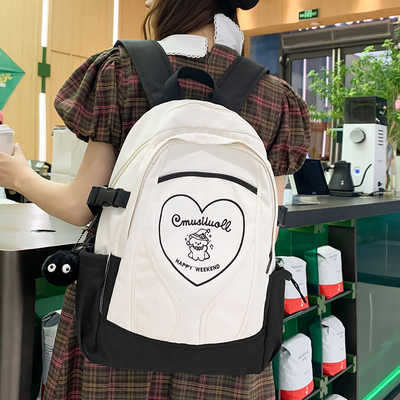 taobao agent Brand backpack, cute shoulder bag, capacious one-shoulder bag, South Korea, for secondary school