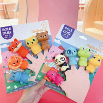 Finger Doll Abdominal animal Hand Puppet Toy doll Childrens parent-child game performance storytelling characters hand fingertips