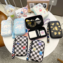 Large Capacity Small White Dog 2 5 Inch Mobile Hard Drive Containing Pack Charging Treasure Cuddly Power Box Mobile Phone Data Line Charger Head Containing Bag U Pan Protective Sleeve Hand Portable Hard Bag Cartoon