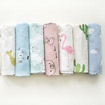 Newborn baby wrap towel Gauze quilt Towel wrap cloth Newborn hug blanket Cotton bag single summer thin quilt