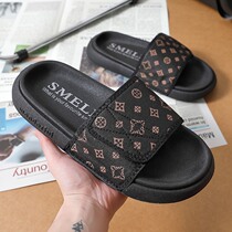 Japanese cool slippers male summer outside wearing thick bottom large code abrasion resistant anti-slip outdoor tide outdoor word drag