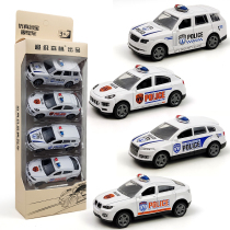 Childrens toy car alloy car model SUV police car fall resistant to fall back car set Boys 4 babies 3 years old 5