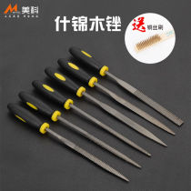 Meike File 6-piece set woodworking tool small file mini flat triangle contusion knife Jinn file file rub knife 6