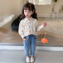 Girl Shirt Spring Autumn 2022 New Womens Blouses Blouses Spring Styles Childrens Baby Lining Spring Clothing