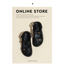 Sandals womens 2021 new womens summer flat bottom thick bottom small fragrance fairy wind ins tide genuine leather Roman shoes women