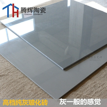 Foshan ceramic tile 800X800 floor tile dark gray light gray glass tile polished tile living room bedroom non-slip floor tile