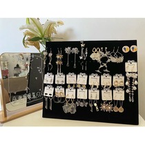 Flannel earrings storage rack necklace earrings hanging rack display rack Jewelry earrings display rack ins Wind