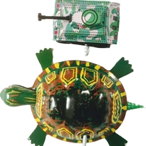After 80 classic nostalgic iron frog Rooster mouse clockwork Tank toy children chain Clockwork will jump
