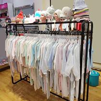 Bedroom clothes rack hanging household clothes rack floor indoor double rod drying coat rack simple clothes bag rack
