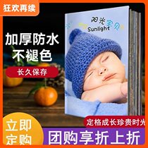 Photo printed into a book growth photo album photo frame printed into a mobile phone customized growth record customized to map