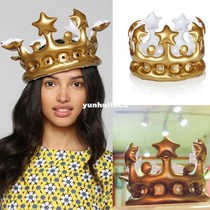 Halloween Birthday Decor Inflatable Gold Crown King Queen Th