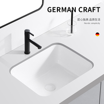 Subway basin deepened home bathroom washbasin ceramic embedded wash basin balcony wash basin Basin
