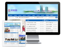 Unit Departmental Association Agency Website Template Easy cms source code with mobile phone version with background
