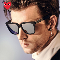 Sichuan Jiu Pauling Personality Square eyes sunglasses Mens drive biased lenses Anti-UV sunglasses Big frame 2020