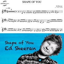 Shape of you Ed Sheeran European and American pop songs violin music accompaniment audio