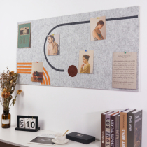 Photo Wall non-punching ins Wind room decoration photo hanging wall self-pasted background board Net red conservation felt Board