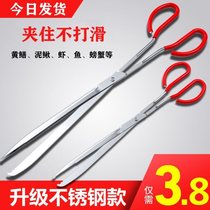 Catch-up tool Large All Stainless Steel Yellow Eel Clips Eel Fish Clip Clay pliers Anti-slip and anti-arrest catch