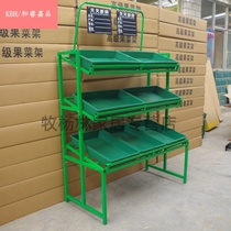 Four-storey fruit and vegetable store dried fruit non-staple food store convenience supermarket fruit store shelf vegetable rack shelf thickened shelf fruit