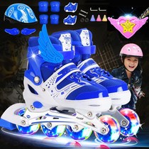 Skate children skates for boys and girls full flash set 3-5-7-9-12 years old roller skates children skates