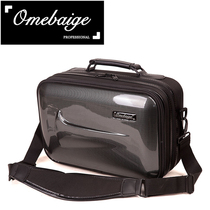Omebaige Europe and America Baige drop B clarinet bag box leather bag black tube bag can shoulder backpack