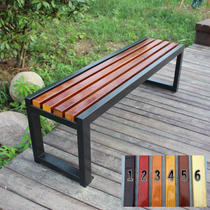 Park chair outdoor bench anti-corrosion open-air park leisure chair bench courtyard row chair solid board stool chair