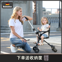 Childrens baby stroller artifact Baby stroller ultra-lightweight and simple foldable baby four-wheeled baby walking two-way high landscape