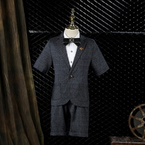 Childrens suit suit boy flower girl dress English handsome boy suit little Prince piano performance suit summer