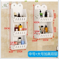 Countertop headboard mini toilet rack wall-mounted small wall cabinet dust-proof side shelf wash kitchen flush kitchen