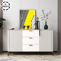 Light luxury porch decorative cabinet simple Chinese entrance hall dining side cabinet Italian living room partition storage cabinet