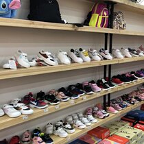 Shoe store shoe rack exhibition new wall multi-layer childrens shoe store display rack display rack store shelf bag store exhibition beautiful
