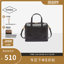 Fossil Fossil Pack Female leather bag bag Boston bag pack texture large capacity fashion