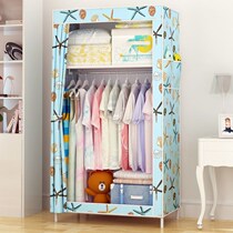 Simple wardrobe rental room with small apartment assembly simple hanging storage home bedroom cabinet storage cloth wardrobe