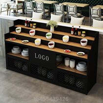 Self-service hot pot seasoning table side cabinet restaurant dining room seasoning table tea water storage meat sauce private room mustard cabinet ingredients