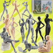 Spot Bandai SHF plain hand-made model men and women gray black flesh orange painting props joint movable doll ornaments