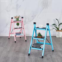Car folding ladder Small household safety extended chair stool Single ladder dual-use dormitory Economical and practical ins