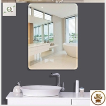 Interior wall sticker countertop bathroom mirror Bathroom lens paste glass bedroom home wall-mounted single-sided ins