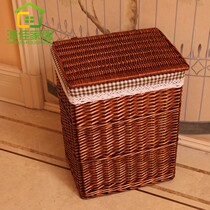 Storage basket Rattan storage box covered storage box storage box finishing box clothing storage basket