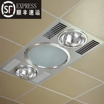 Bath lamp integrated ceiling lamp warm two lights four lights three in one 300*600 toilet heating embedded integrated
