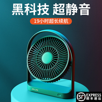 Several small fans Desktop ultra-quiet office desk USB dormitory student electric fan Summer portable small rechargeable large electric fan Bed silent air conditioning household desktop mini