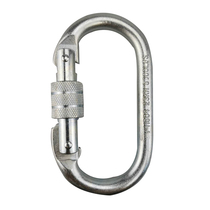  O-type screw main lock mountaineering safety buckle lock Cross zipline equipment Outdoor rock climbing main lock