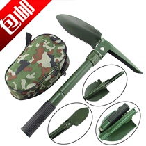 Outdoor multifunctional folding shovel garden flower shovel portable shrink small hoe shovel shovel