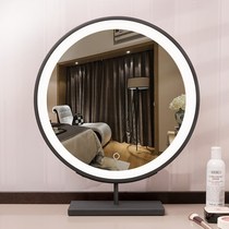 led with light dressing table makeup mirror three-color desktop desktop light smart new net red mirror ins large